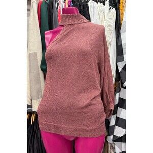 NWT Ny&Co Mock Neck one short-sleeve dolman batwing sleeve knit sweater top Med